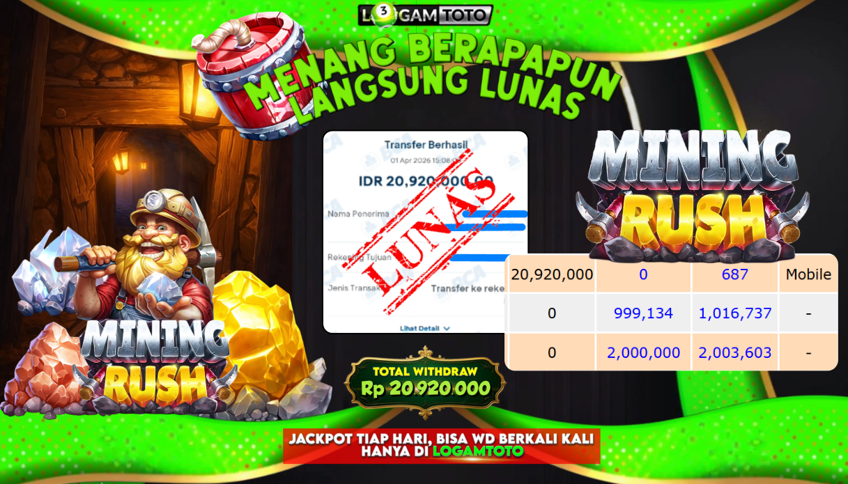 SELAMAT KEPADA MEMBER SETIA LOGAMTOTO BERHASIL JACKPOT DI PERMAINAN SLOT SPACEMAN